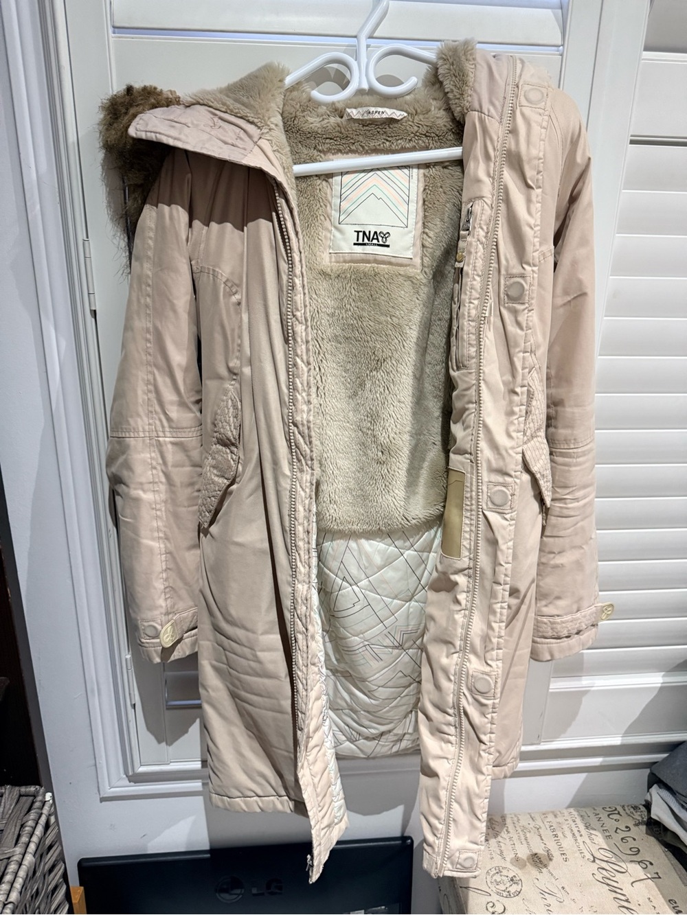 TNA Women's Light Beige Coat